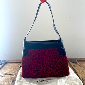 Vintage Emanuel Ungaro Paris - Leather and Suede Animal Purse